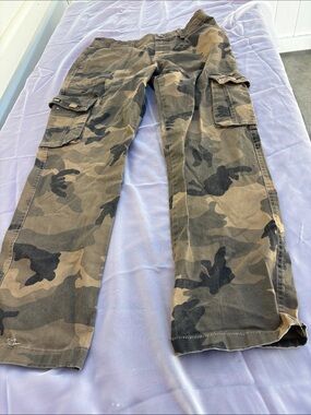 Men's Camo Cargo Pants in Olive Camo - Durable Everyday Style